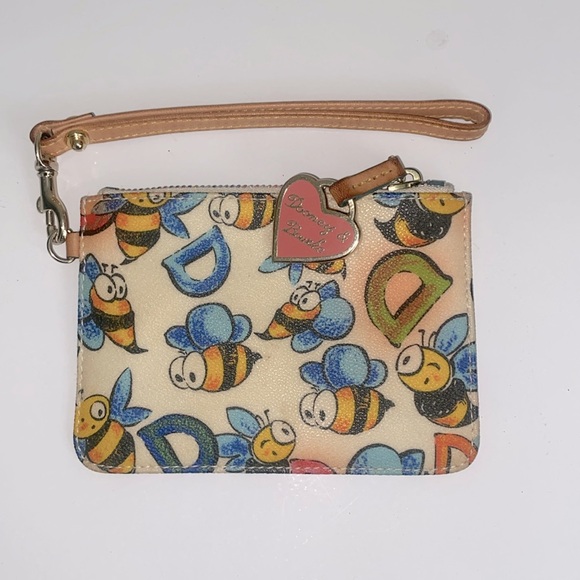 Dooney & Bourke Handbags - Dooney & Bourke Vintage Bumble Bee Coin Purse
Keychain Wallet-Great condition!